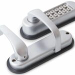 DX Mechanische codeslot met krukbediening satijn verchroomd