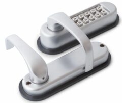 DX Mechanische codeslot met krukbediening satijn verchroomd