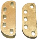 Set à 2 stuks onderlegplaatjes 2830/6 voor Kierstandhouder Nemef messing