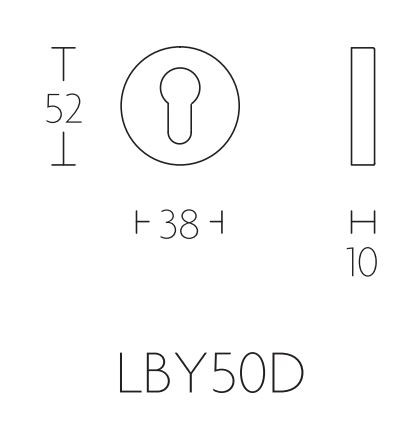 PC-Plaatje Rond mat rvs - Afbeelding 2