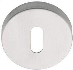 Sleutelplaatje Rond Mat RVS