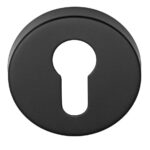 PC-Plaatje Rond Mat RVS/Zwart