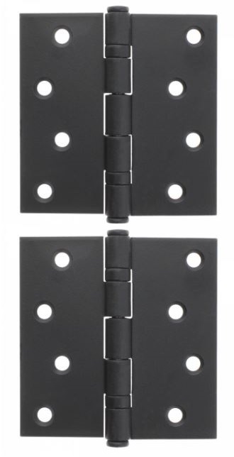 Kogellagerscharnier 89x89 mm rechte hoek zwart 89x89 mm rechte hoek zwart