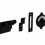 WC-overslag vlak met tekst "vrij / bezet" mat zwart