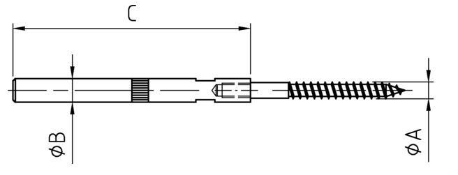Plankdrager excentrisch verzinkt 6x10x100 mm - Afbeelding 2