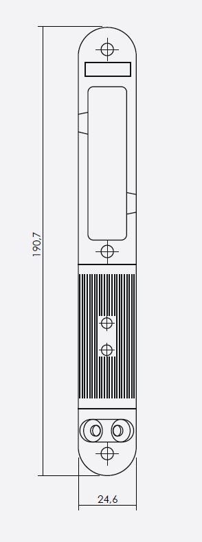 Intersteel SKG2 verstelbare sluitkom 25x192mm verzinkt - Afbeelding 2