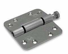 Nylon glijlagerscharnier Doorgezette knoop ronde hoeken 89x89 mm staal verzinkt