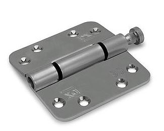 Nylon glijlagerscharnier Doorgezette knoop ronde hoeken 89x89 mm staal verzinkt