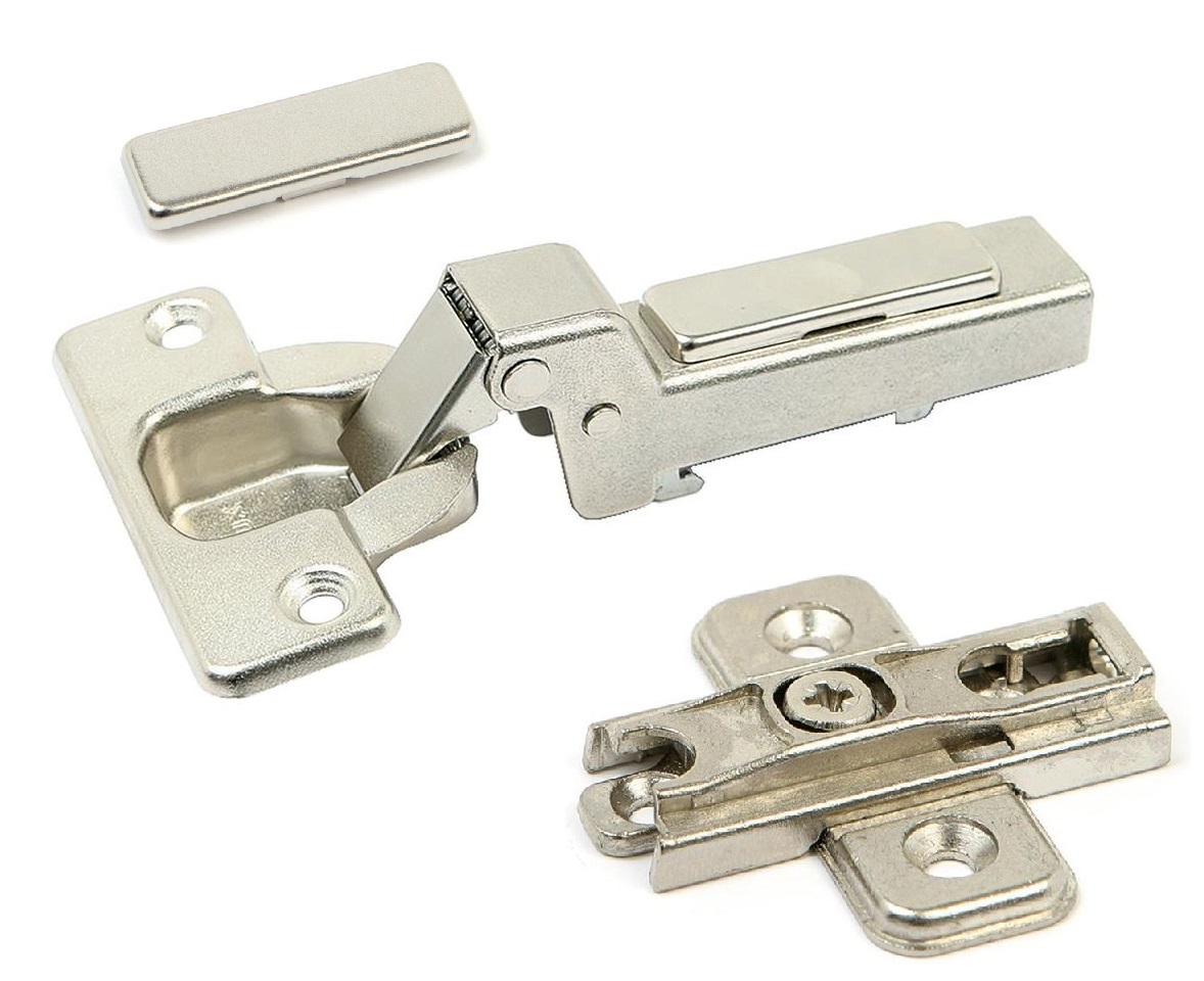 Potscharnier push-to-open Mesuco 143 half opdek opschroefbaar 48 mm