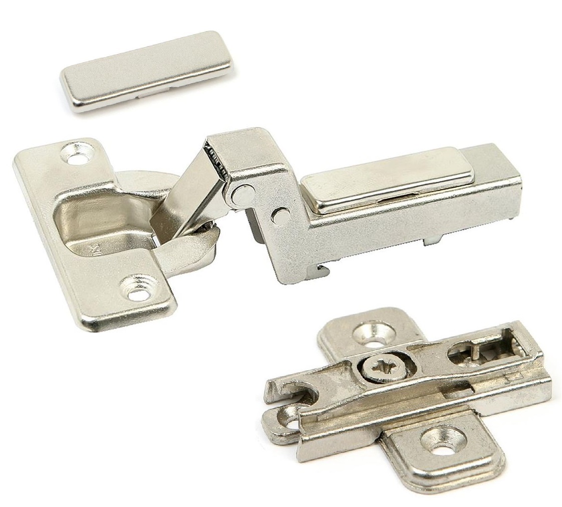 Potscharnier push-to-open Mesuco 143 inliggend opschroefbaar 48 mm