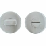 WC-Sluiting 8 mm Rond verdekt Blind Mat RVS