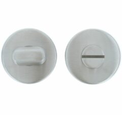WC-Sluiting 8 mm Rond verdekt Blind Mat RVS