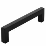 Meubelgreep Vierkant Zwart 128 mm