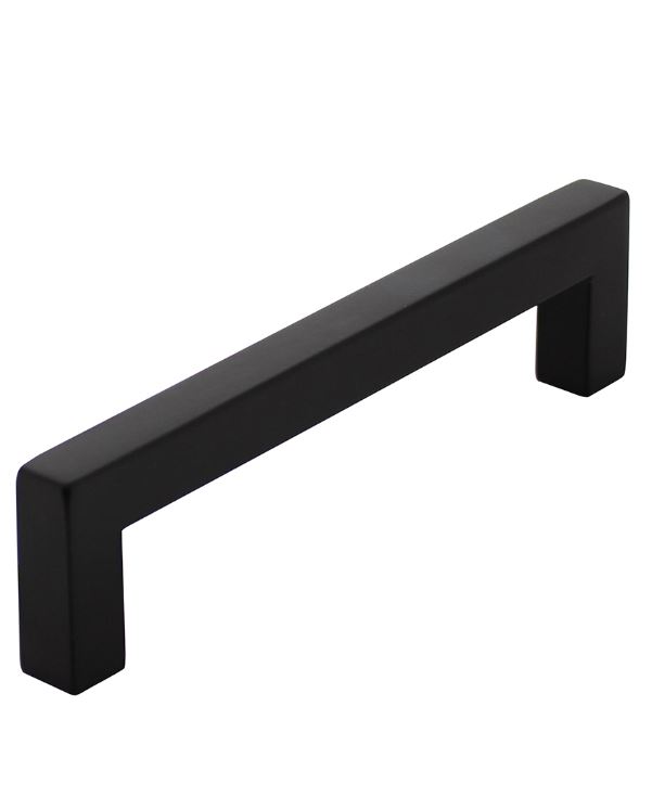 Meubelgreep Vierkant Zwart 128 mm