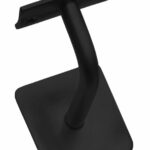 Leuninghouder gebogen vierkant hol zwart