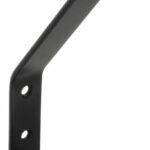 Kapstokhaak gebogen zwart
