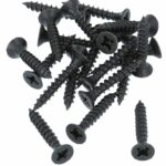 20 stuks Zwarte Schroeven Pozy Drive 4.0 x 25 mm