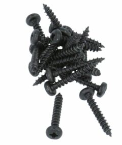 20 stuks Zwarte Schroeven CK Pozy Drive 3.0 x 20 mm