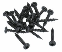 20 stuks Zwarte Schroeven CK Pozy Drive 4.0 x 25 mm