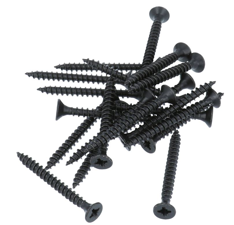 20 stuks Zwarte Schroeven Pozy Drive 4.0 x 40 mm