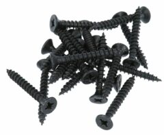 20 stuks Zwarte Schroeven Pozy Drive 5.0 x 40 mm