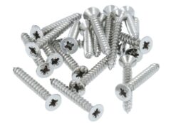 20 stuks Houtschroeven pozidrive 3.7X30 mm RVS Gepolijst