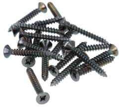 20 stuks Houtschroeven pozidrive 3.7X30 mm PVD Gunmetal