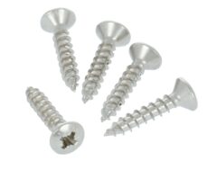 50 Houtschroeven vernikkeld 3x16 mm