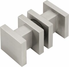 Knopkruk SQUARE LSQ61PD Draaibaar Centrisch Mat RVS