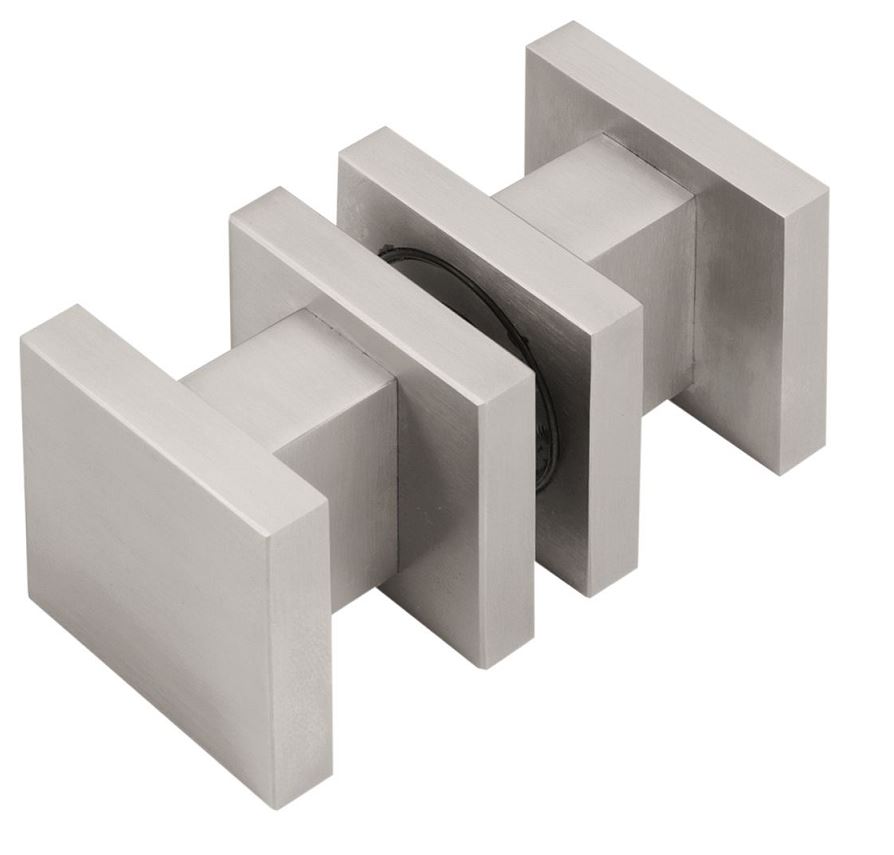 Knopkruk SQUARE LSQ61PD Draaibaar Centrisch RVS Gepolijst