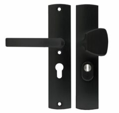 Axa Curve Veiligheidsbeslag met kerntrekbeveiliging PC55 knop/kruk SKG*** Zwart