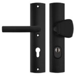 Axa Curve Veiligheidsbeslag met kerntrekbeveiliging PC72 knop/kruk SKG*** Zwart