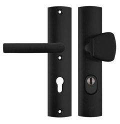 Axa Curve Veiligheidsbeslag met kerntrekbeveiliging PC72 knop/kruk SKG*** Zwart