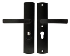 Axa Curve Veiligheidsbeslag met kerntrekbeveiliging PC55 kruk/kruk SKG*** Zwart