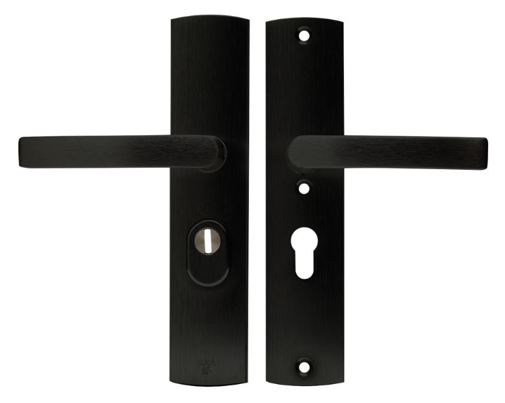 Axa Curve Veiligheidsbeslag met kerntrekbeveiliging PC55 kruk/kruk SKG*** Zwart