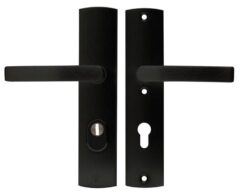 Axa Curve Veiligheidsbeslag met kerntrekbeveiliging PC72 kruk/kruk SKG*** Zwart