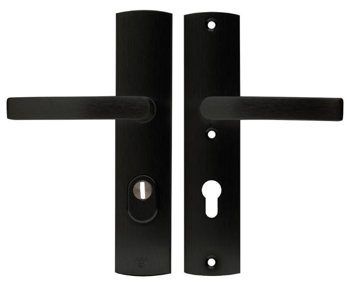 Axa Curve Veiligheidsbeslag met kerntrekbeveiliging PC72 kruk/kruk SKG*** Zwart