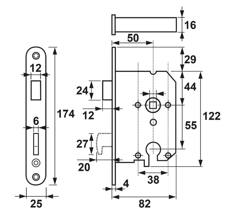 AXA Veiligheidsinsteek dag-nachtslot SKG** 7426 PC55