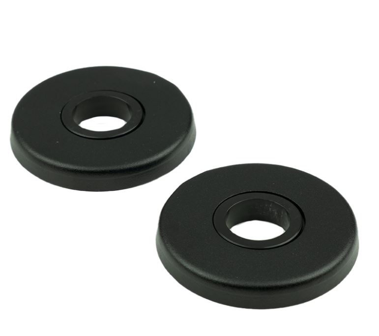 Ami Verdekt Klik Rozet Rond Aluminium Zwart