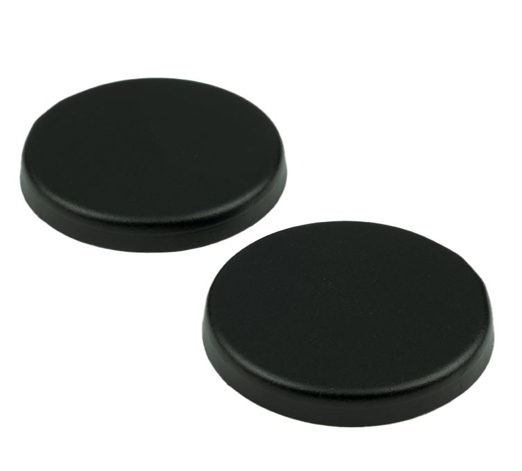 2 Ami Verdekte Klik Blindplaatjes Rond Aluminium Zwart