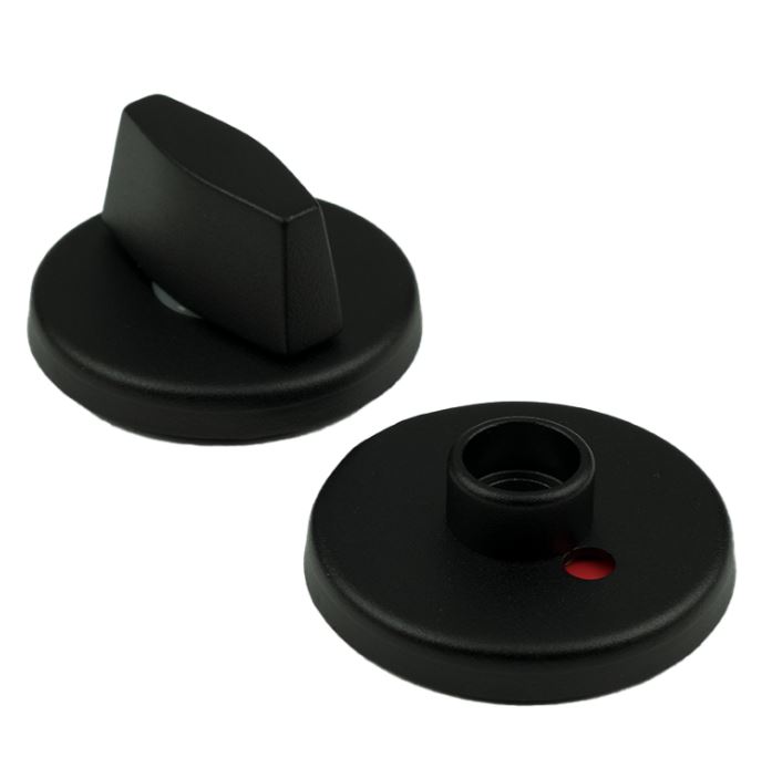 Ami Verdekte WC-Sluiting Rond Aluminium Zwart