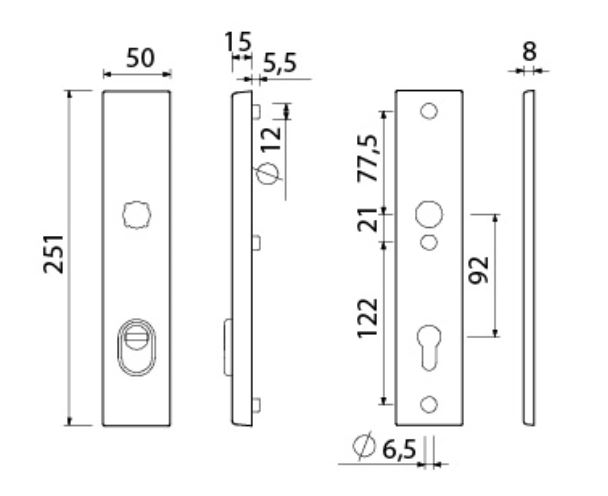 AMI Veiligheidslangschilden met kerntrekbeveiliging PC92 SKG*** Zwart
