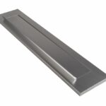 AMI Briefplaat met veer aluminium geanodiseerd F1