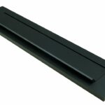 AMI Briefplaat Buitendraaiend met veer aluminium geanodiseerd zwart