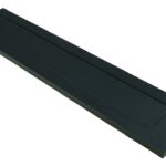 AMI Briefplaat Binnendraaiend met veer aluminium geanodiseerd zwart