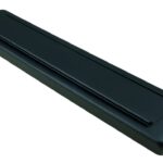 AMI Briefplaat Comfort Buitendraaiend met veer aluminium Zwart