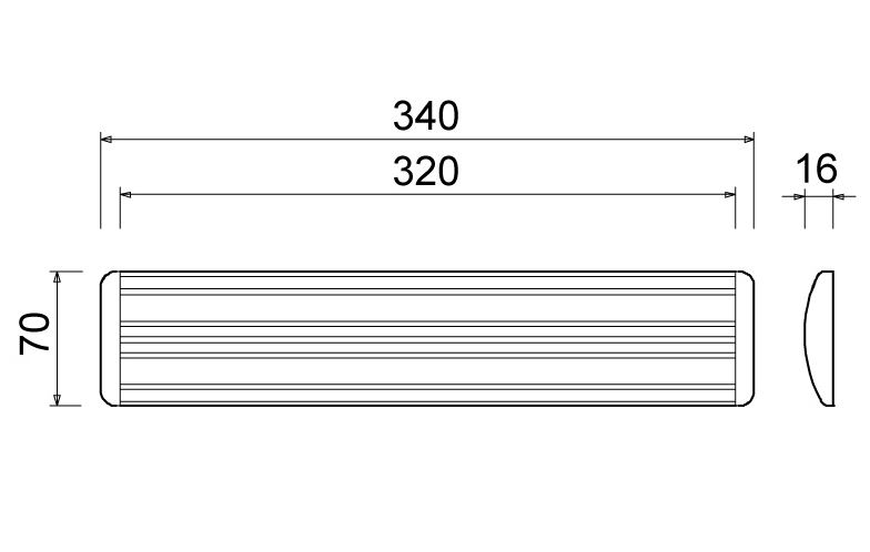 AMI Tochtklep aluminium Zwart
