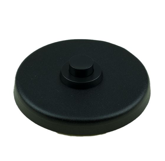 AMI Beldrukker aluminium zwart