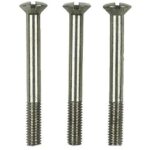 3 RVS bevestigingsbouten M6x70 voor AMI veiligheidsbeslag