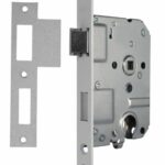 AXA dag-nachtslot cilinder PC55 met Witte Voorplaat